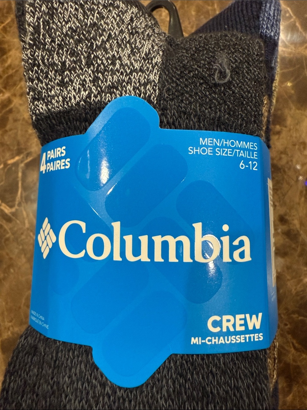 Columbia Men's Crew Socks - - 4 Pack - Picture 3 of 4
